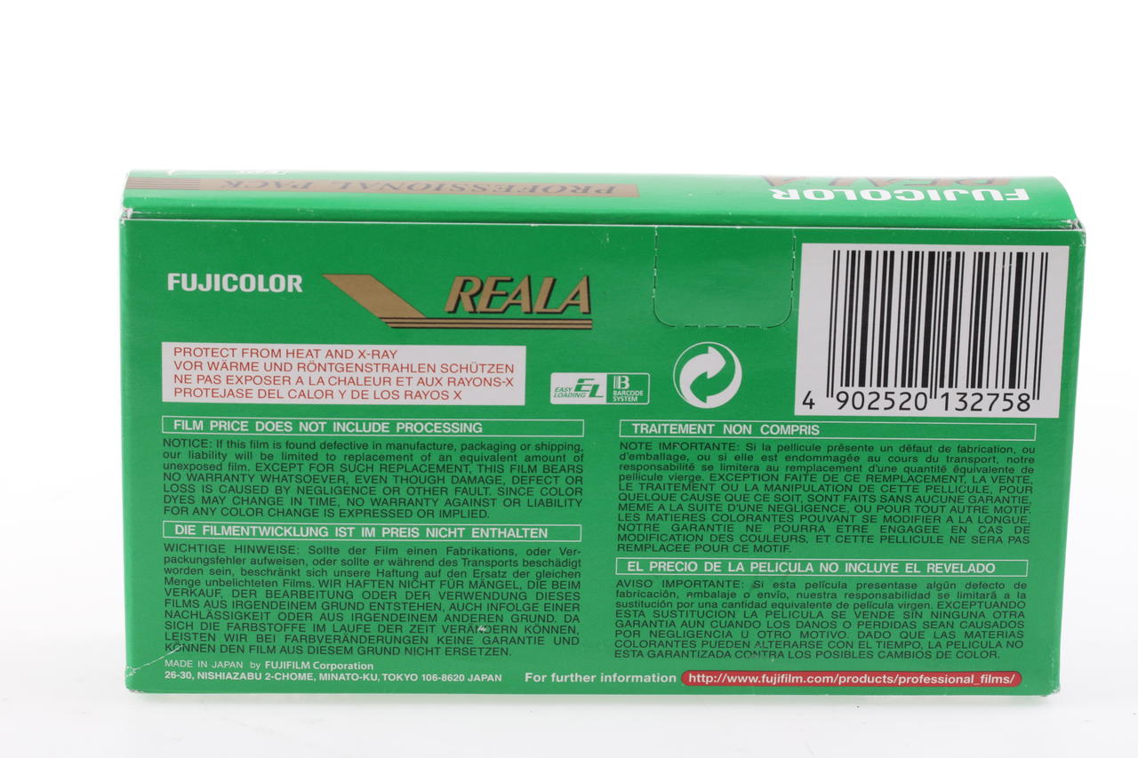 FUJIFILM Reala cs120 iso 100 / 9 Stück / 13/04 abgelaufen