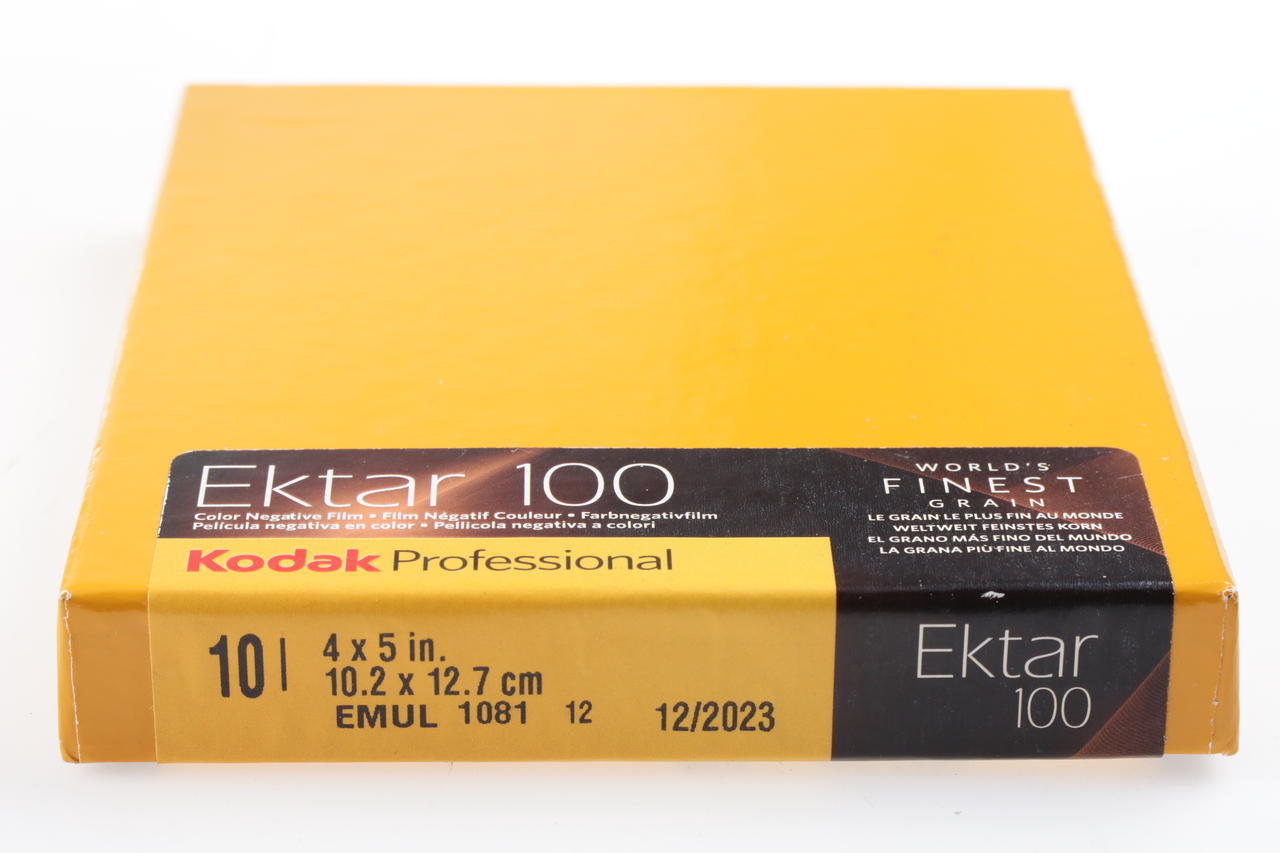 Kodak Ektar 100 4x5 inch / 50 Blatt / abgelaufen 12.23
