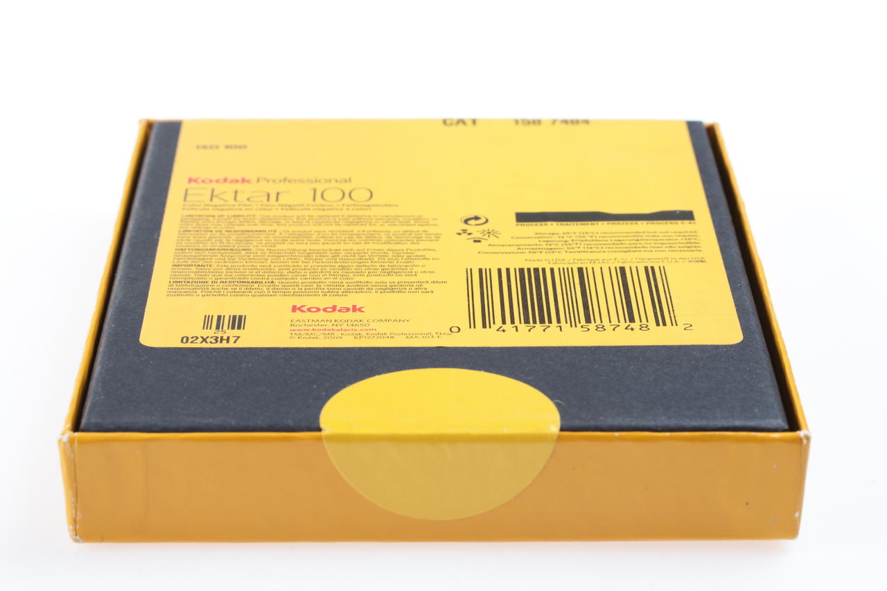 Kodak Ektar 100 4x5 inch / 50 Blatt / abgelaufen 12.23