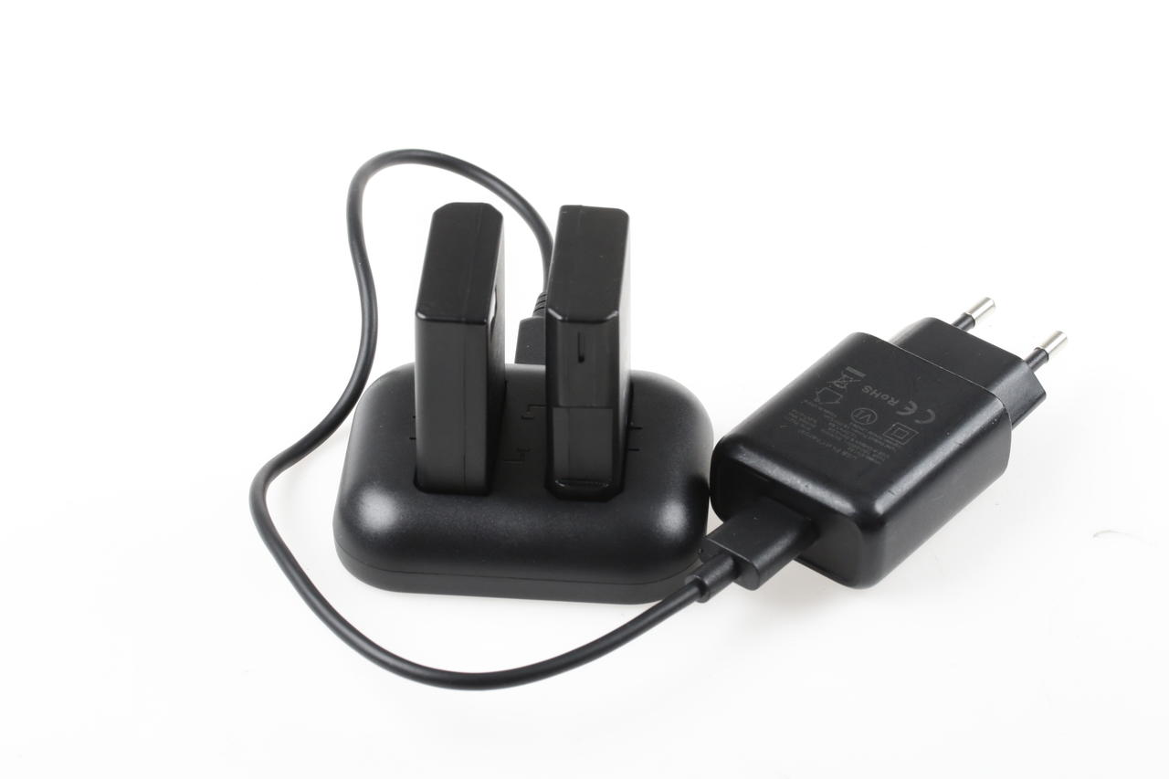 Enegon Nachbauakkus wie Nikon EN-EL14 - 2 Stück mit Ladegerät