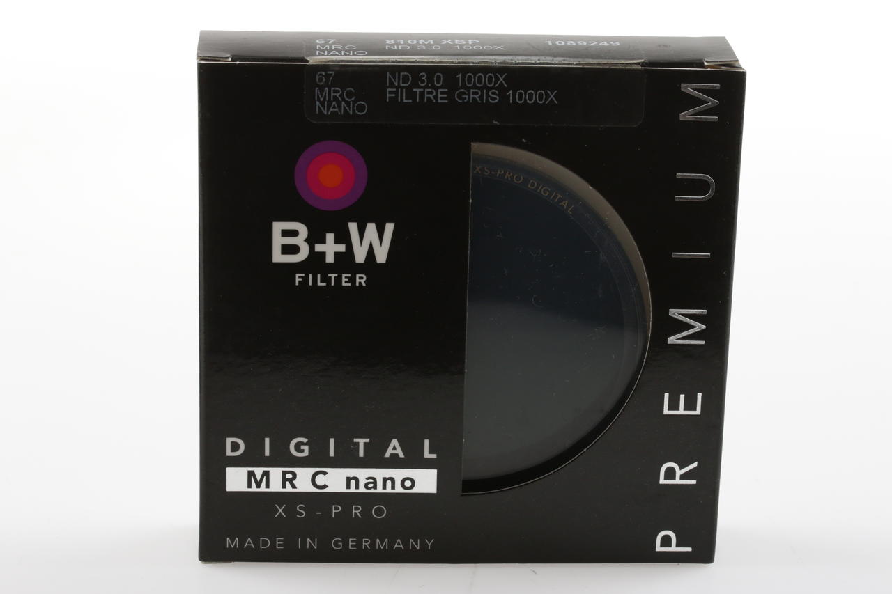 B+W Graufilter 810M XSP ND 3.0 1000x 67mm