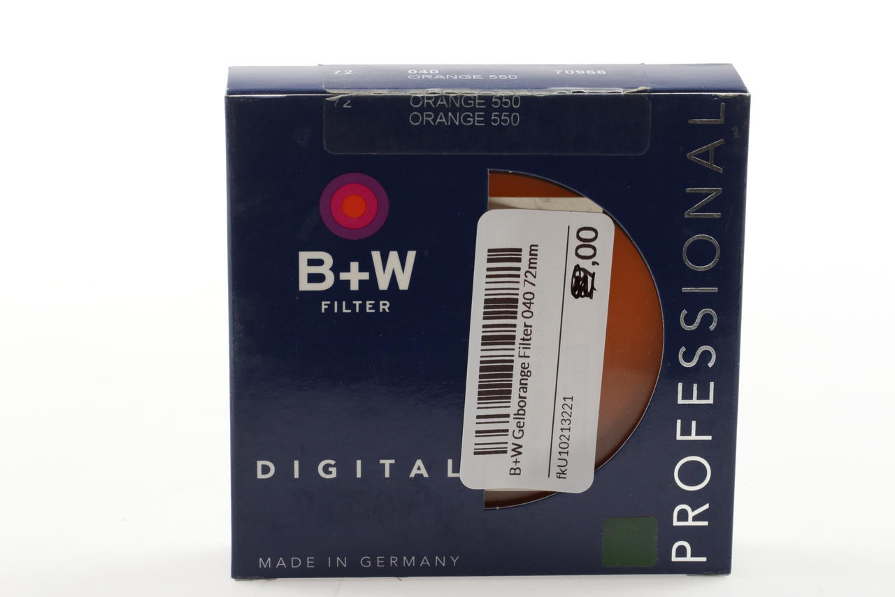 B+W Gelborange Filter 040 - 72mm