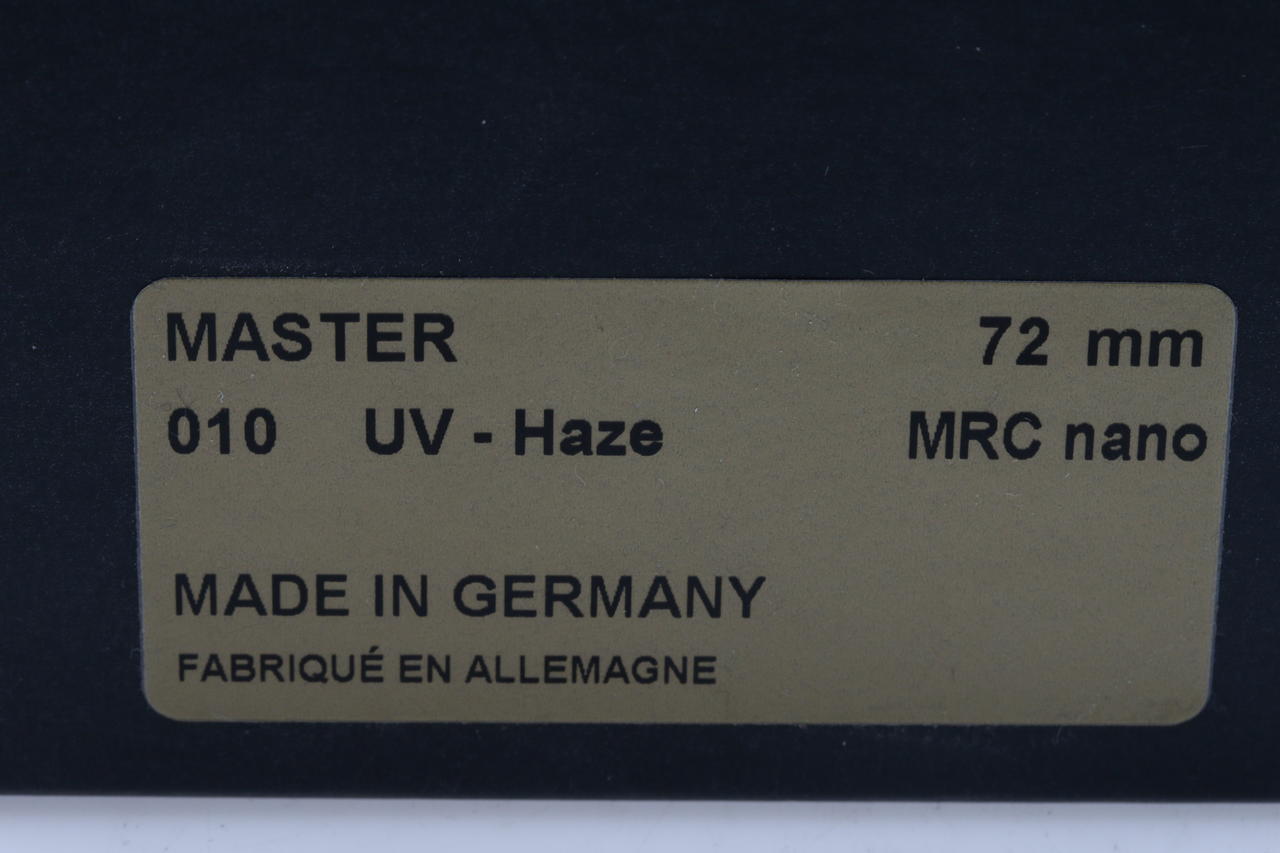 B+W UV Filter 010 72mm MRC nano