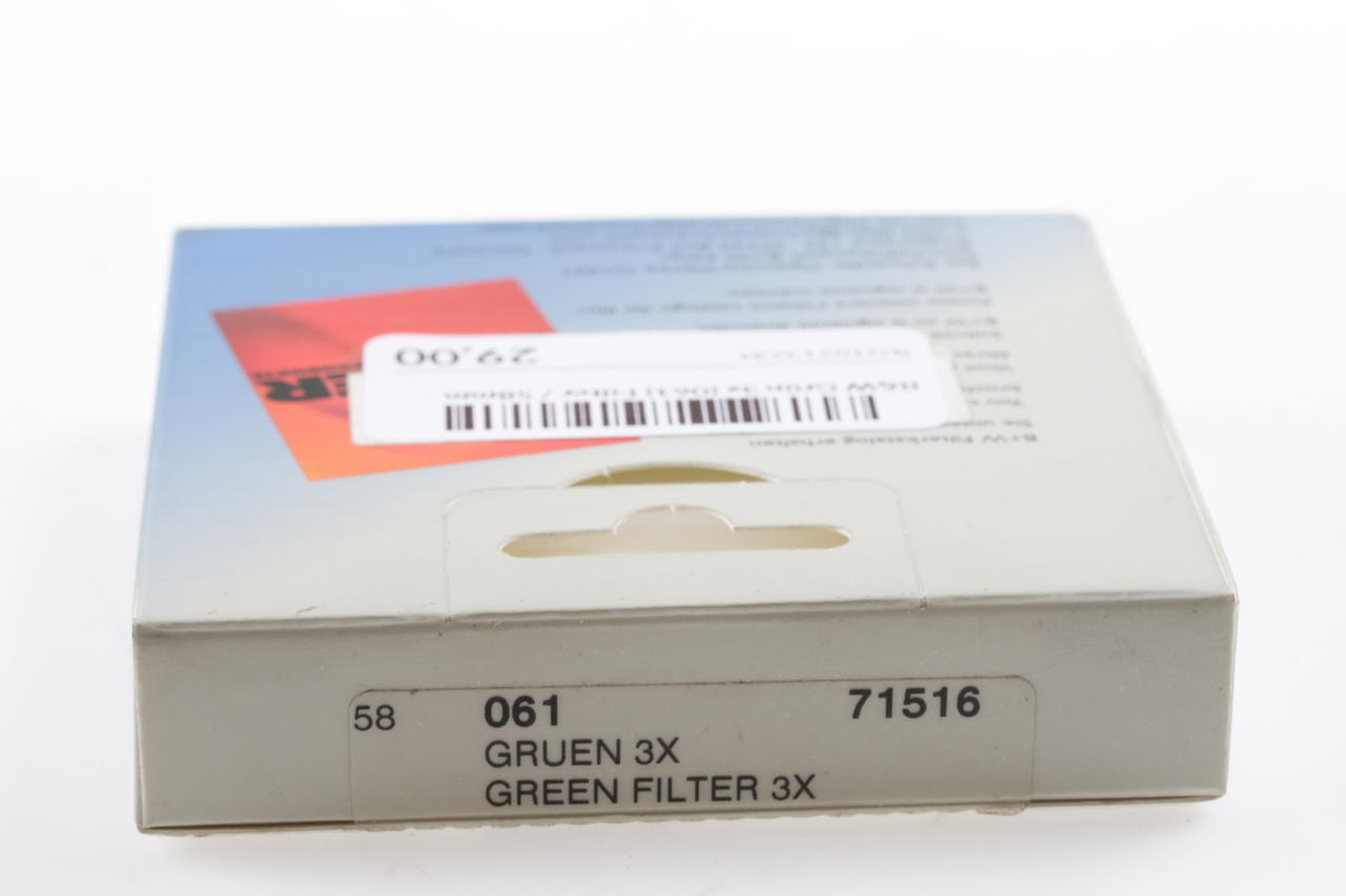 B+W Grün 3x (061) Filter - 58mm