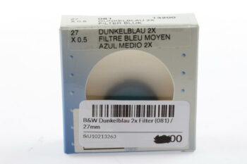 B+W Dunkelblau 2x Filter (081) / 27mm