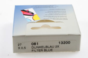 B+W Dunkelblau 2x Filter (081) / 27mm