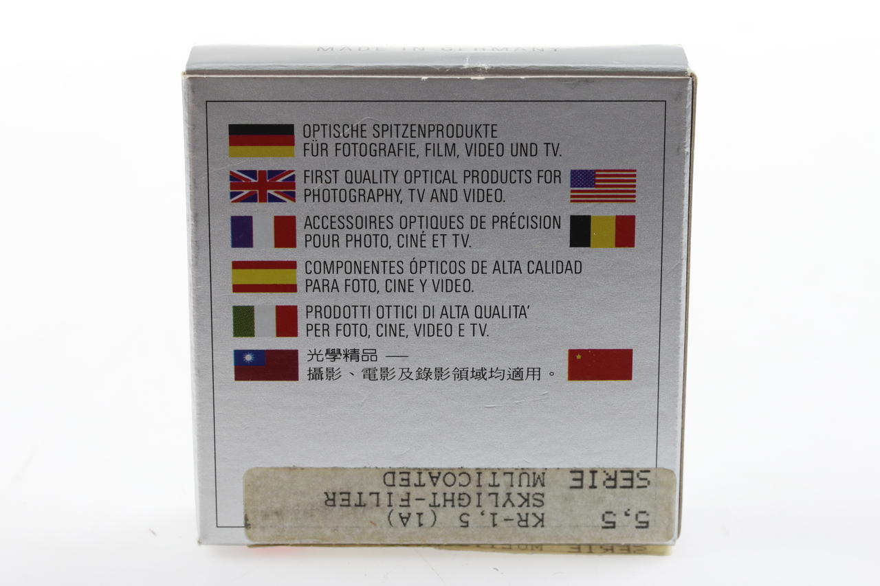 B+W KR-1,5 Skylight MC Serie 5,5 Filter