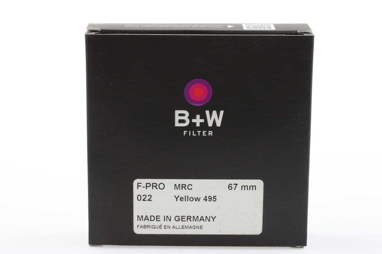 B+W Gelbfilter MRC 022 F-Pro - 67mm