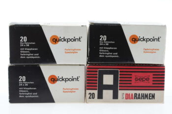 Konvolut Diarahmen mit Gläsern