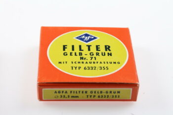 Agfa Filter Gelb-Mittel und Gelb-Grün Filter 35,5mm
