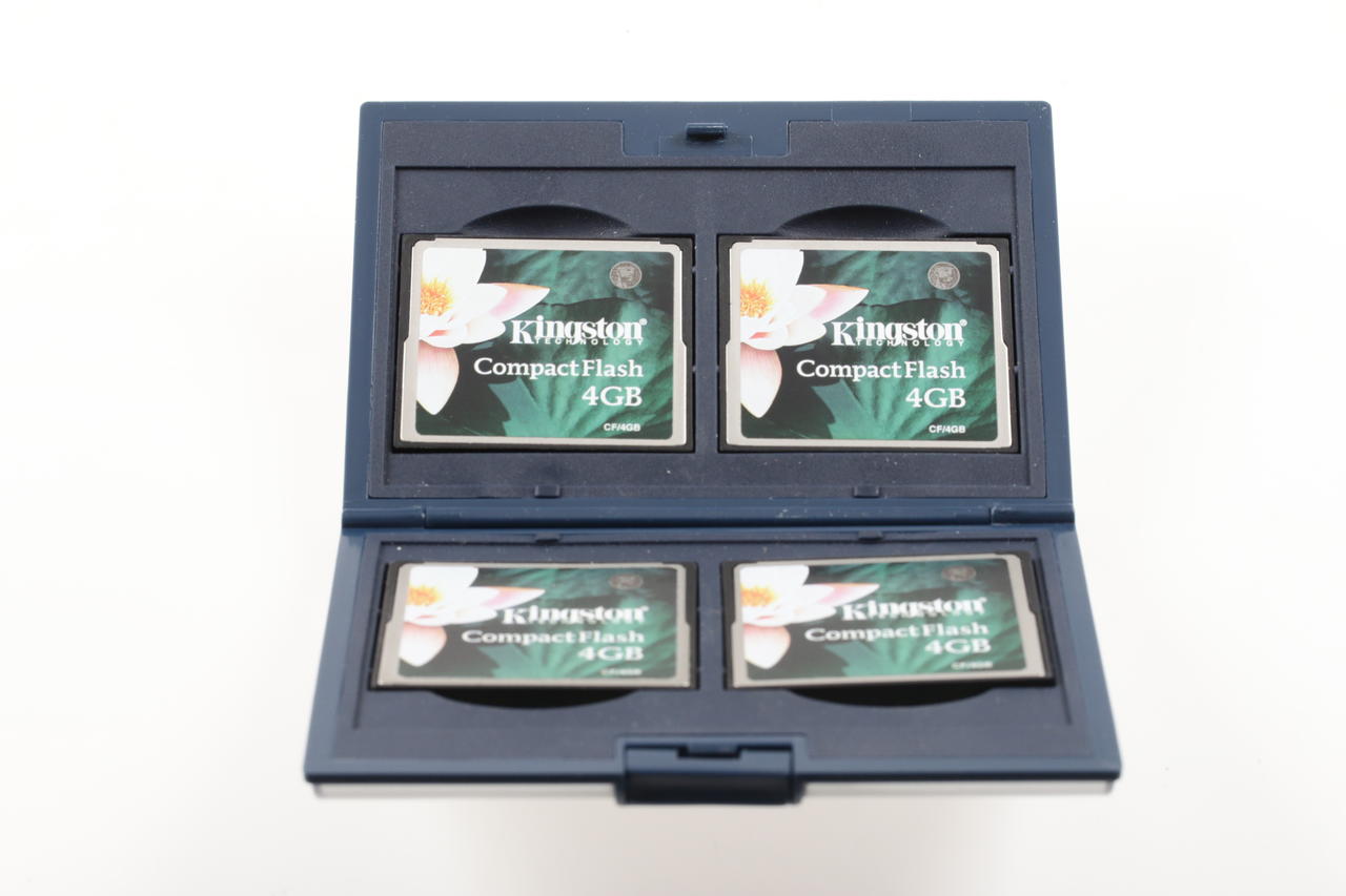 Kingston CF Karte 4 GB - 4 Stück mit Hama Box