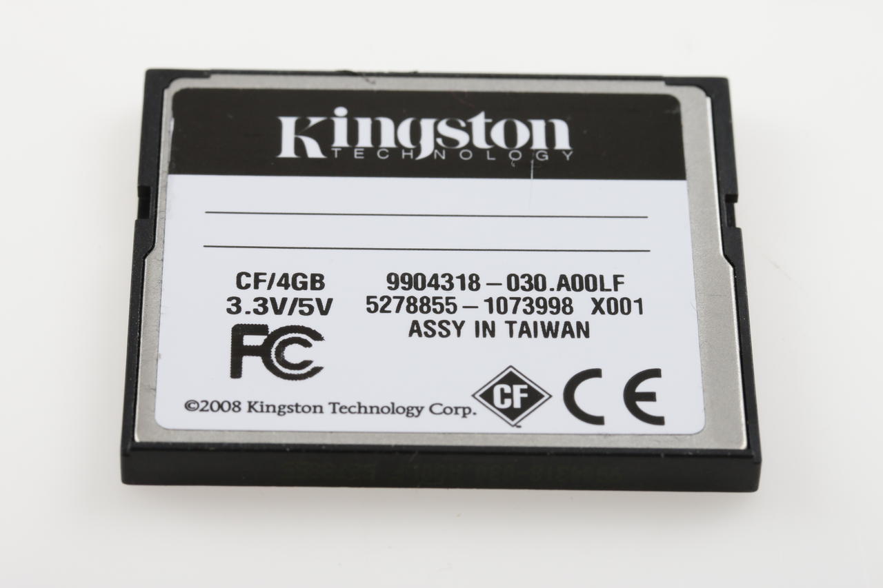 Kingston CF Karte 4 GB - 4 Stück mit Hama Box