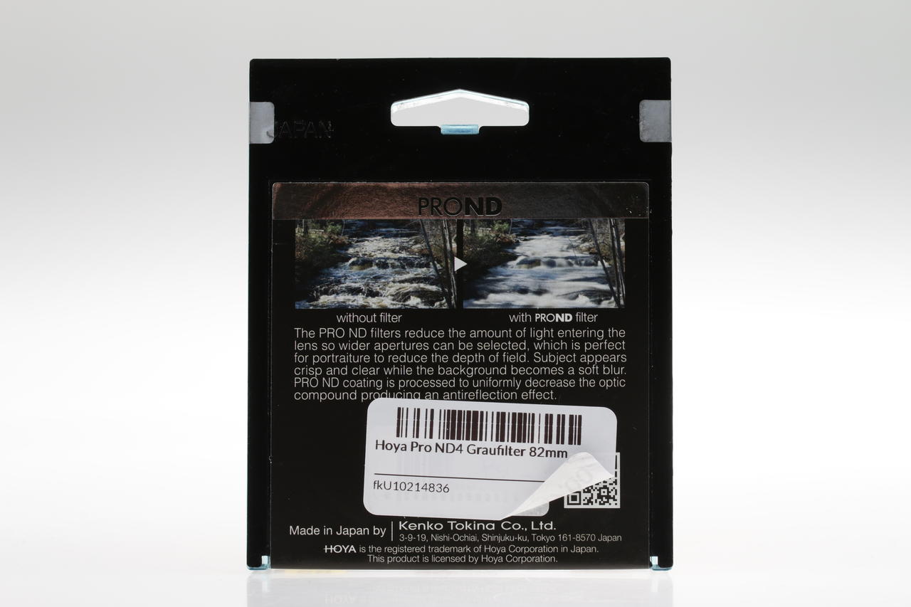 Hoya Pro ND4 Graufilter - 82mm
