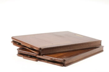 Holz- Glasplattenkassette 17,4 x 24,7cm - 2 Stück