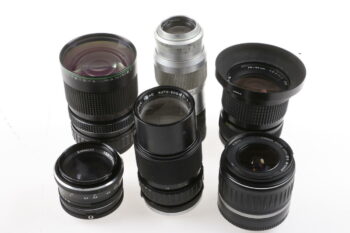 Konvolut diverse Objektive - 16 Stück Bastlergeräte