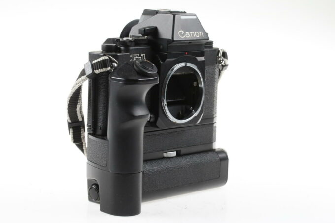 Canon F-1 後期型 Canon Power Winder 付き Canon F-1 New mit Power Winder – #161598 – Foto Köberl – Secondhand