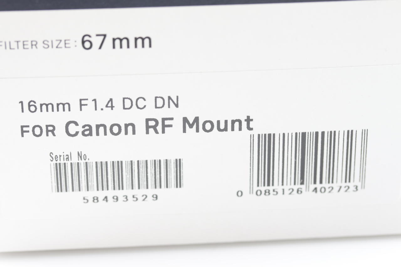 SIGMA 16mm f/1,4 DC DN Contemporary für Canon RF - #58493526