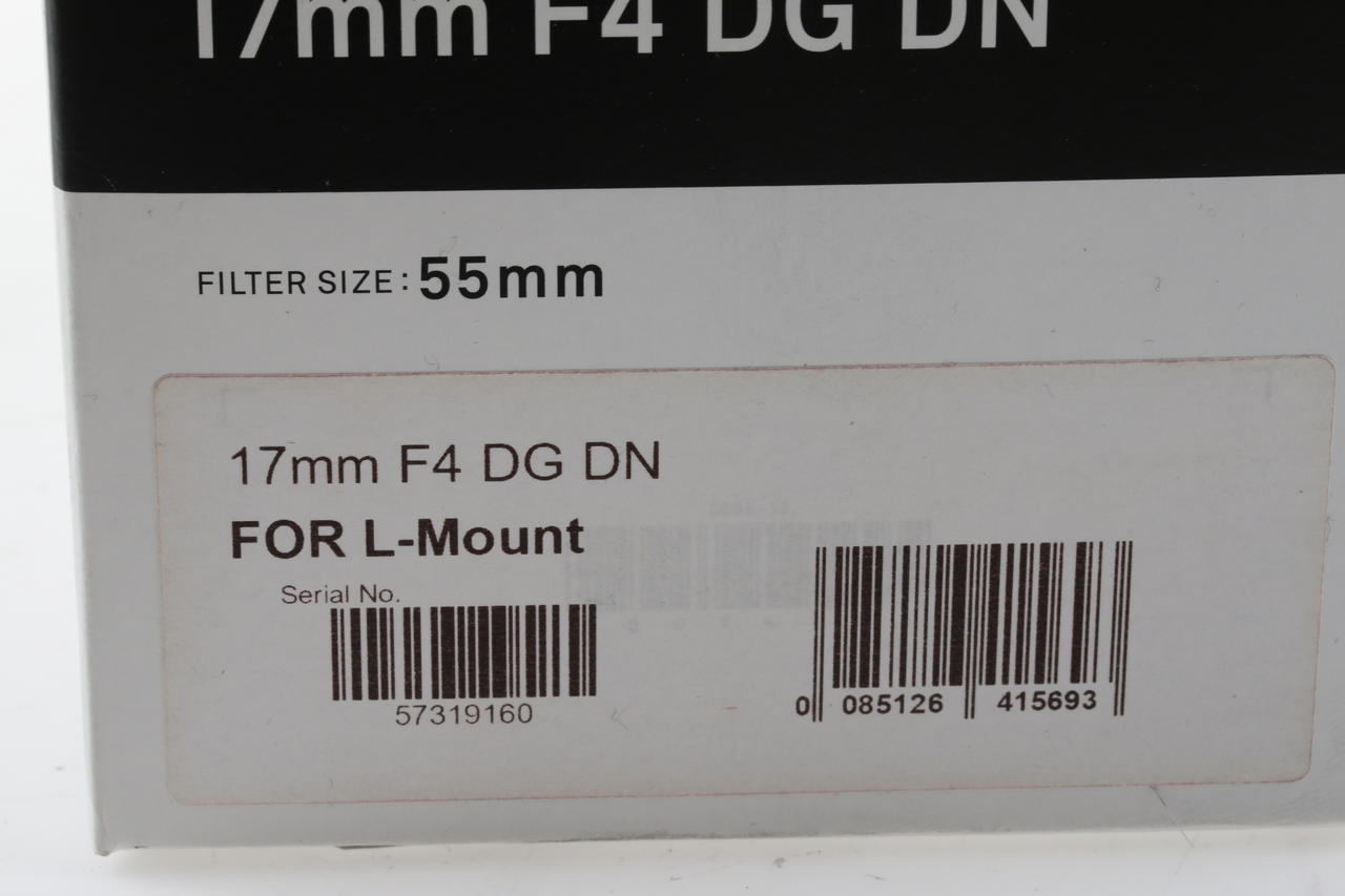 SIGMA 17mm f/4,0 DG DN für L-Mount Demo - #57319160