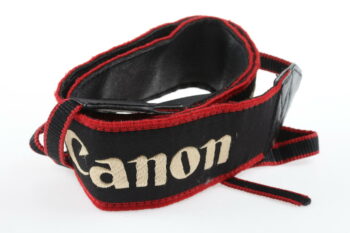 Canon Tragegurt - rot/schwarz/gold