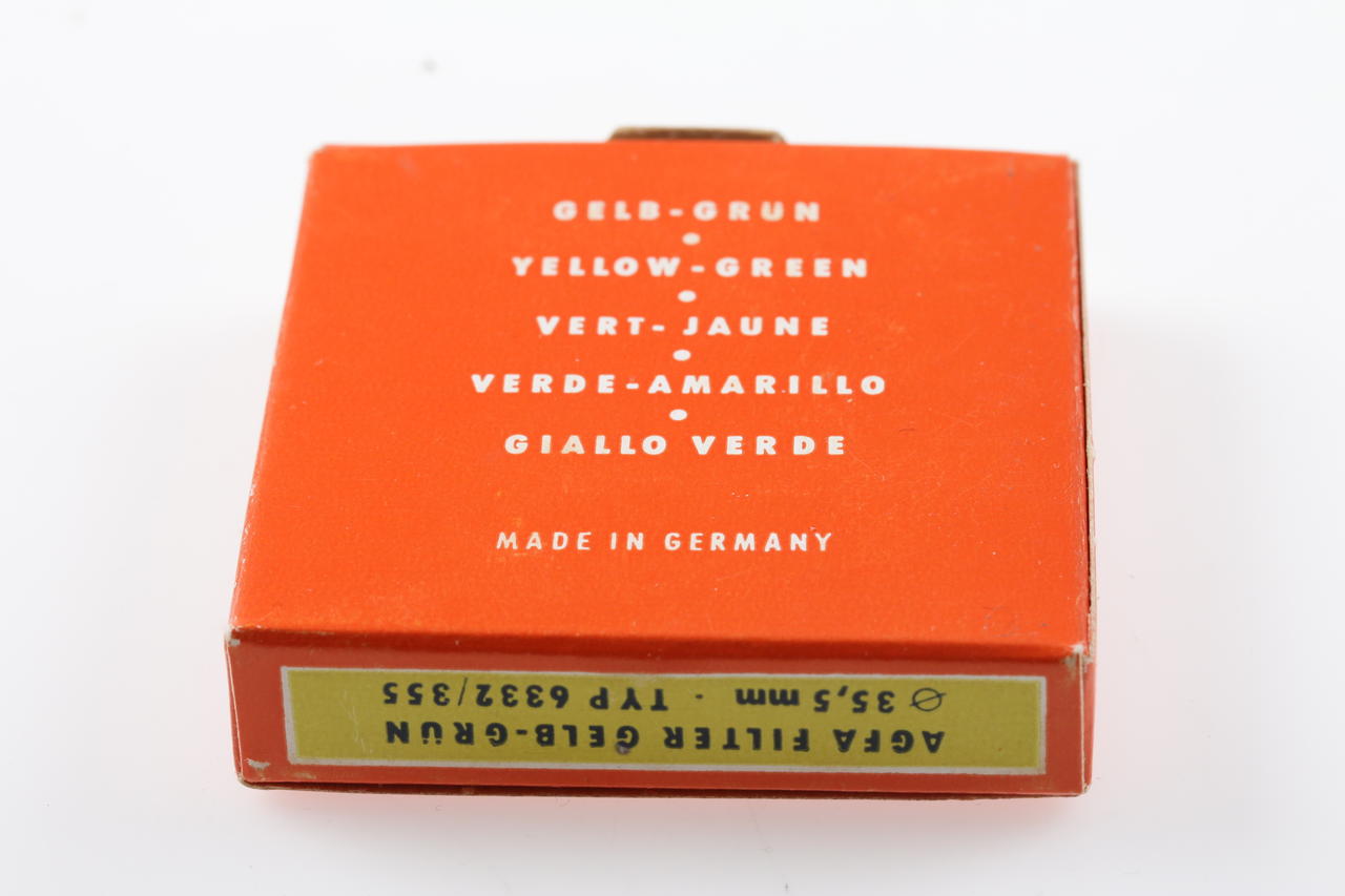 Agfa Filter Gelb-Mittel und Gelb-Grün Filter 35,5mm