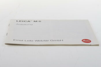 Leica Bedienungsanleitung für M6