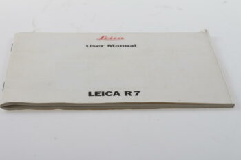 Leica Manual (Englisch) für R7