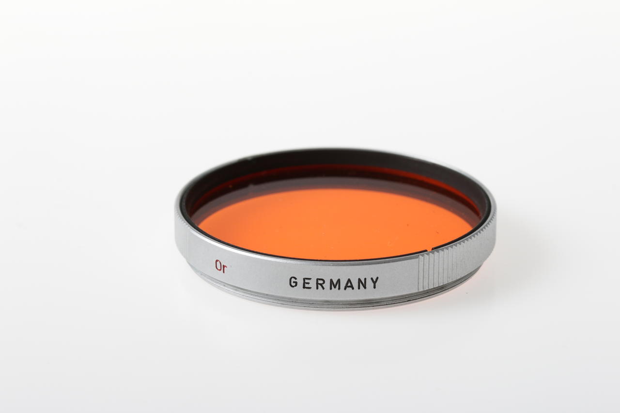 Leica Orangefilter E42 in Chrom-Fassung