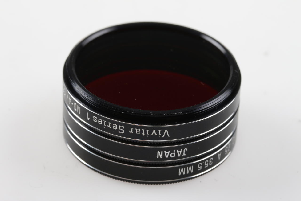 Vivitar Filtersatz 35,5mm rot/gelb/ND-4x