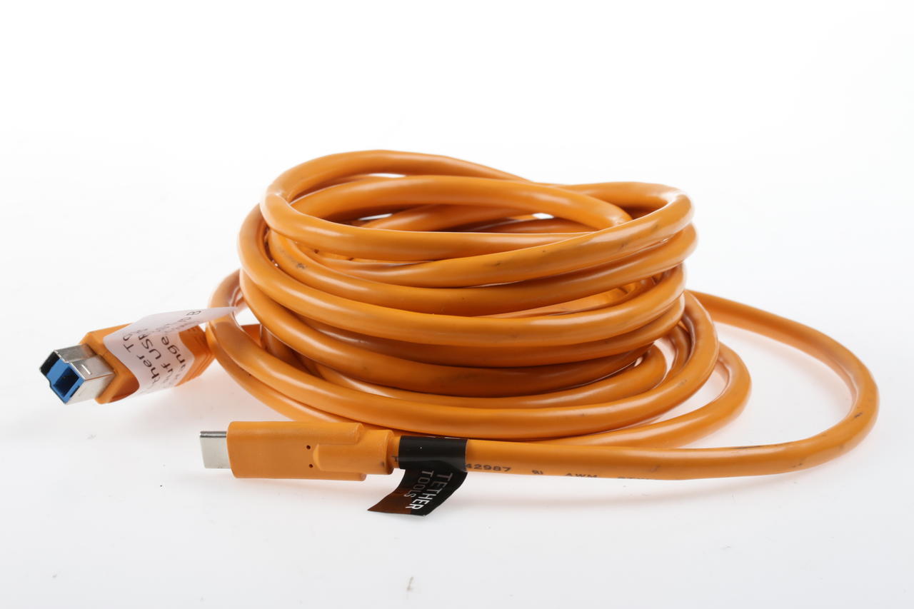 Tether Tools USB-C to USB Typ B 3.0 Kabel orange 4,6m