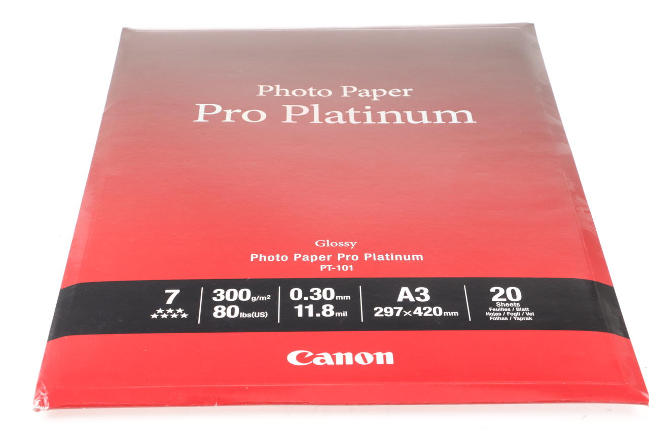 Canon Pro Platinum PT-101 A3 Premium 20 Blatt 300g