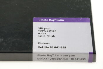 Hahnemühle PhotoRag Satin A4 310 gsm 25Bl.