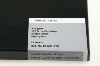 Hahnemühle FineArt Baryta A3 325gsm 25Bl.