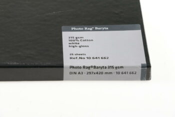Hahnemühle PhotoRag Baryt A3 315 gsm 25 Bl.