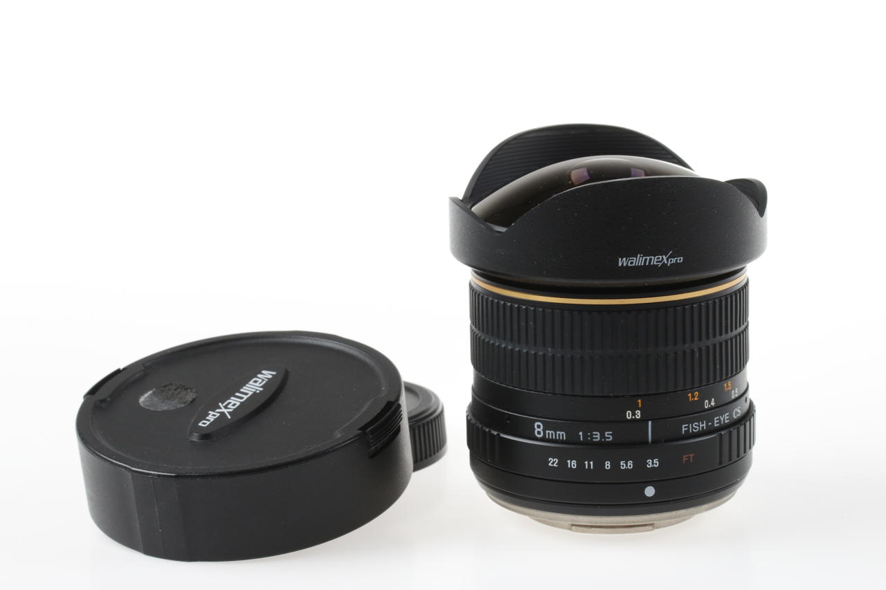 Walimex Pro 8mm f/3,5 Fish-Eye CS für Four Thirds