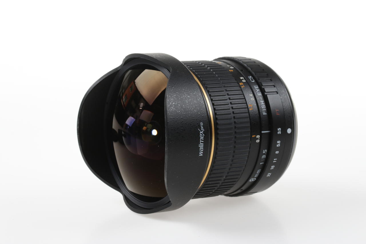 Walimex Pro 8mm f/3,5 Fish-Eye CS für Four Thirds