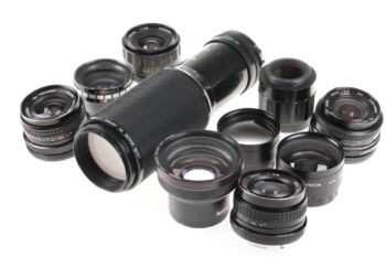 Konvolut diverse Objektive - 24 Stück Bastlergeräte