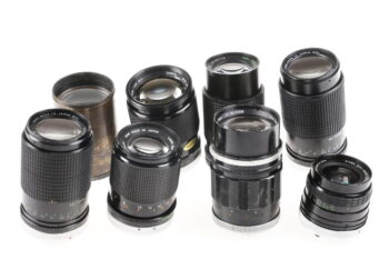 Konvolut diverse Objektive - 24 Stück Bastlergeräte