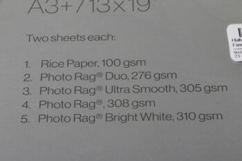 Hahnemühle SamplePack A3+ Matt FineArt Textur