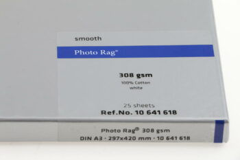 Hahnemühle Photo Rag A3 smooth 308gsm. 25 Bl.
