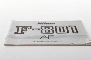 Nikon F-801 Bedienungsanleitung