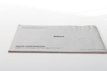 Nikon F-801s Instruction Manual