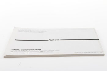 Nikon F4 / F4s Bedienungsanleitung