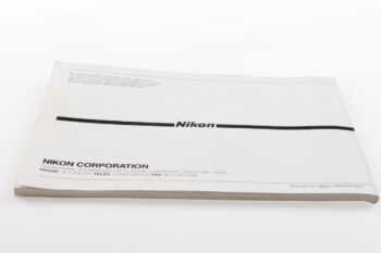 Nikon F4 / F4s Instruction Manual