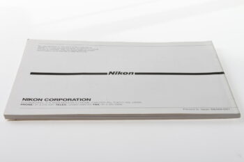 Nikon F4 / F4s Instruction Manual