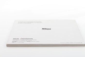 Nikon F5 Instruction Manual