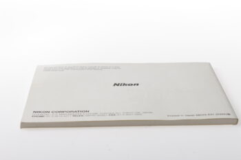 Nikon F90X Instruction Manual