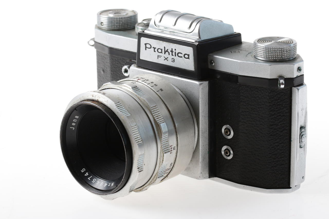 Praktica FX Gehäuse mit T 50mm f/2,8 Objektiv - #4945745