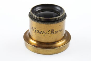 Steinheil München 12425 f= ca. 120mm Patent / Messingobjektiv