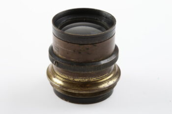 Messingobjektiv f= ca. 120mm