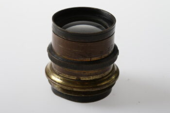 Messingobjektiv f= ca. 120mm